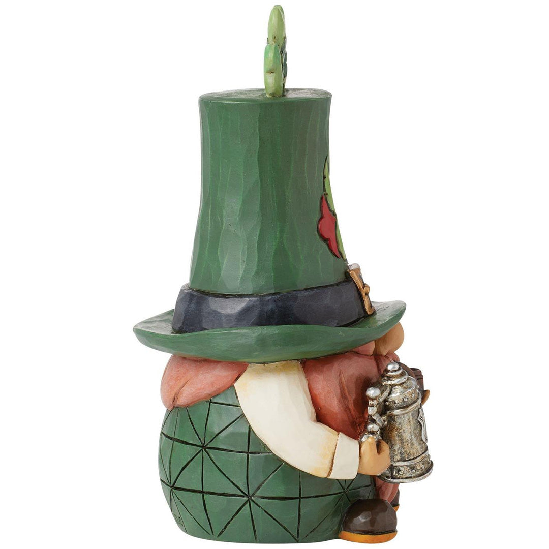 Jim Shore Leprechaun with Stein Gnome right