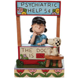 Jim Shore Lucy Psychiatric Booth Chaser with snoopy fornt