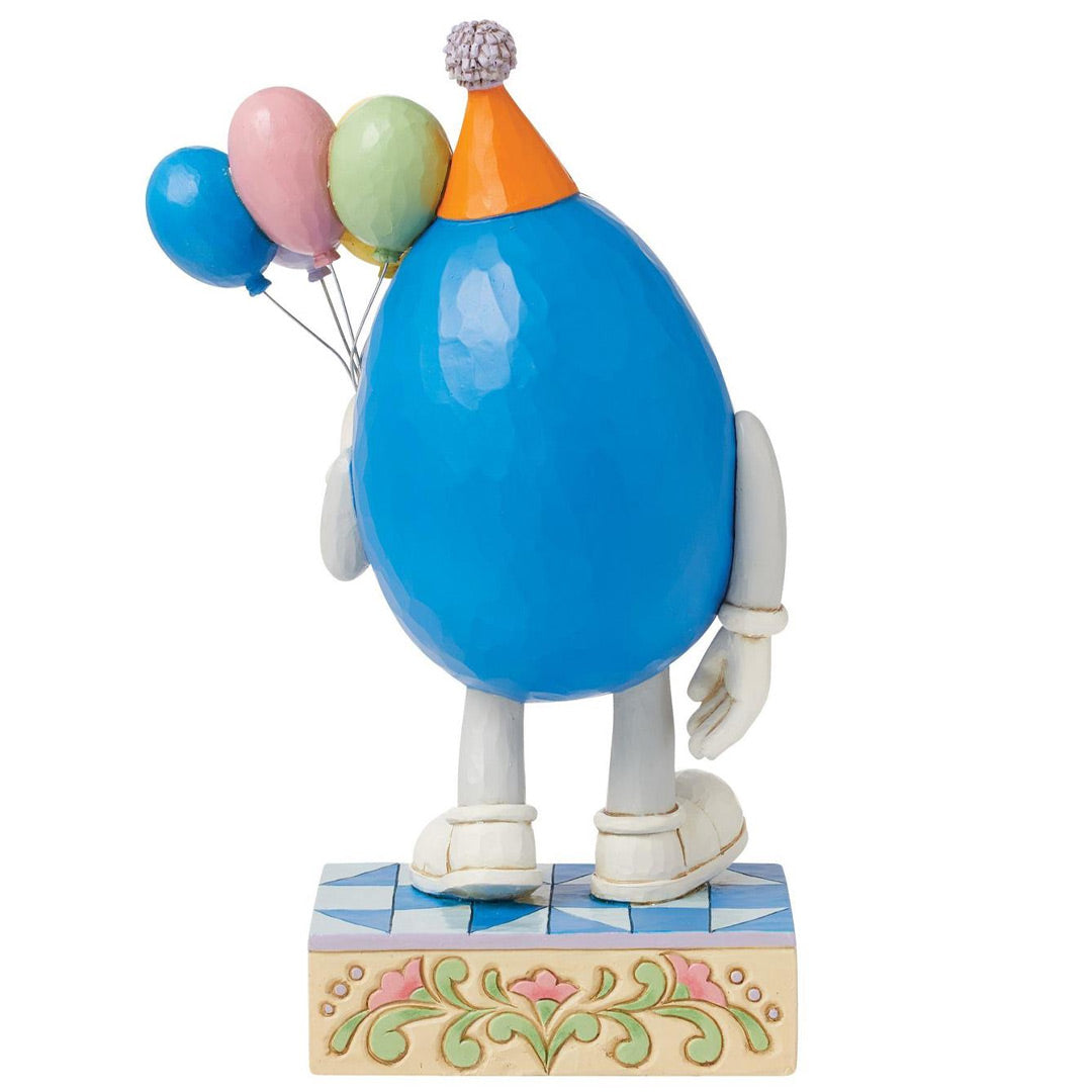 Jim Shore MMS Blue Character with Balloons back