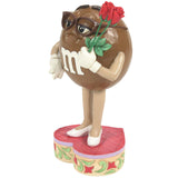 Jim Shore MMS Brown Character Holding Flower side