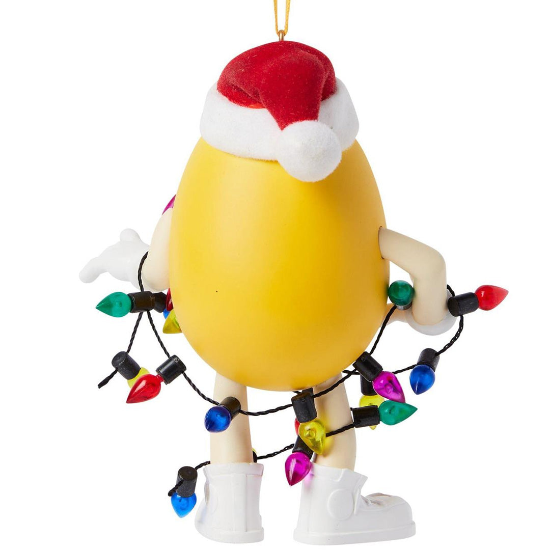 Studio Brands MMS Yellow Character in Lights Hanging Ornament back