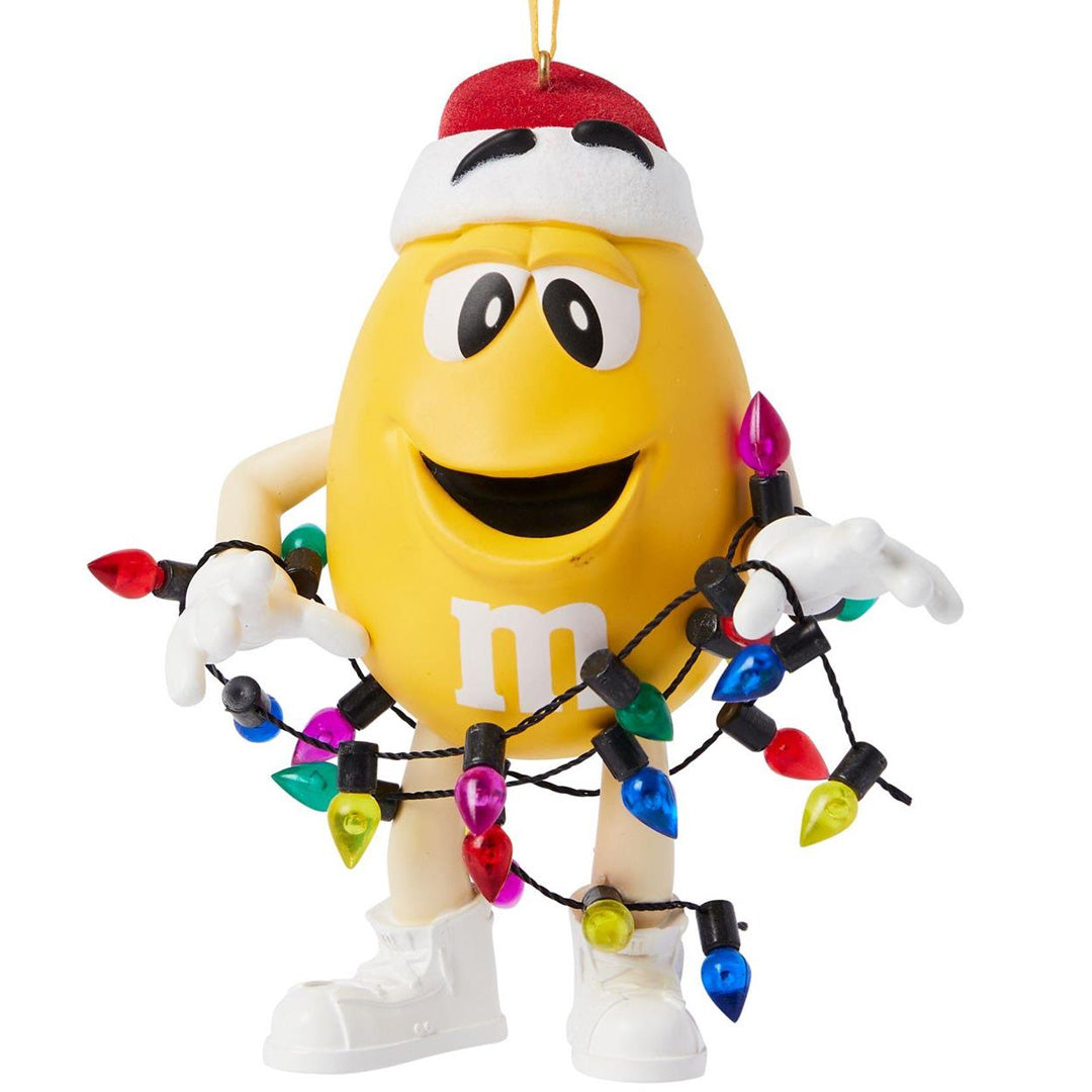 Studio Brands MMS Yellow Character in Lights Hanging Ornament front