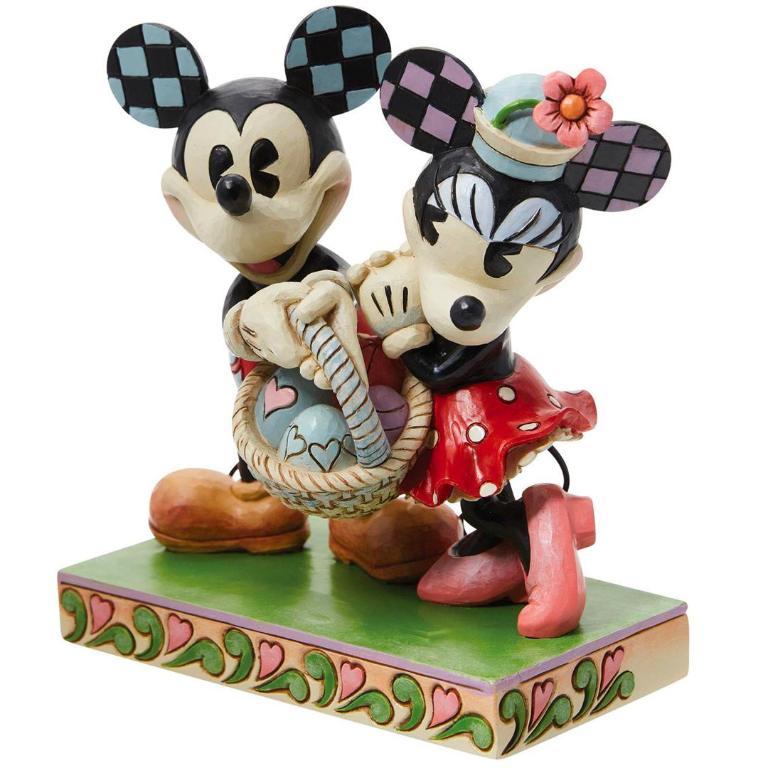 Jim Shore Mickey & Minnie Easter 5.7" side