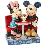 Jim Shore Mickey and Minnie at Soda Shop side