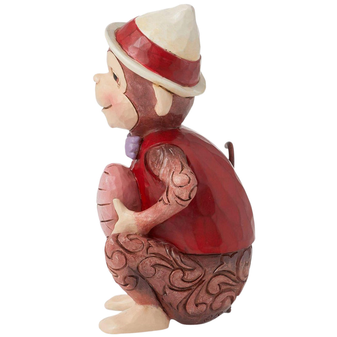 Jim Shore Monkey with Heart Figurine left side