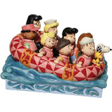 Jim Shore Peanuts Gang Rafting right sideJim Shore Peanuts Gang Rafting front side