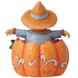 Jim Shore Pumpkin and Scarecrow 3.58" back