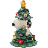 Jim Shore Snoopy As Christmas Tree side