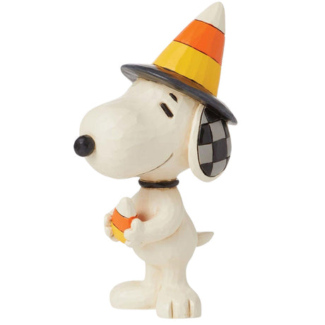 Jim Shore Snoopy Candy Corn Hat Mini left side