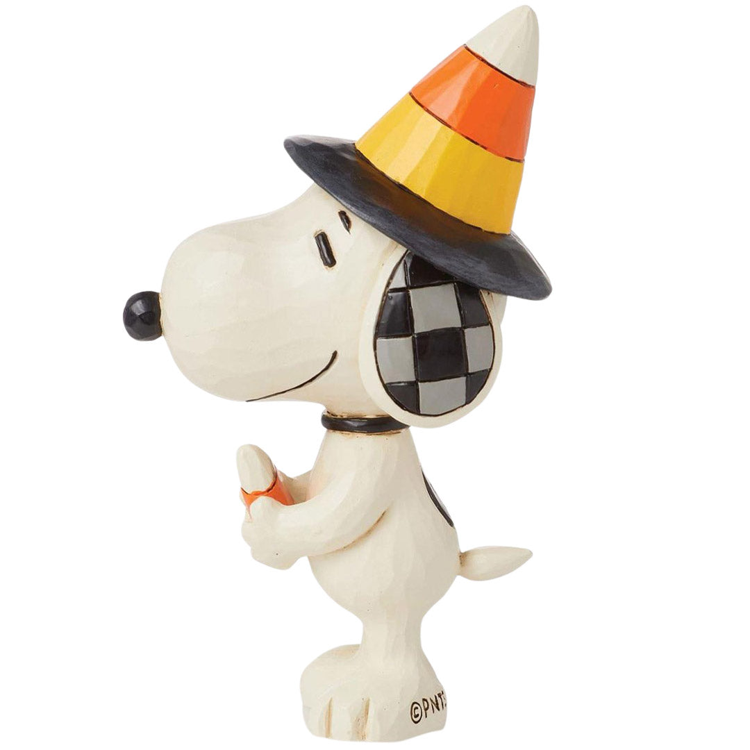 Jim Shore Snoopy Candy Corn Hat Mini left