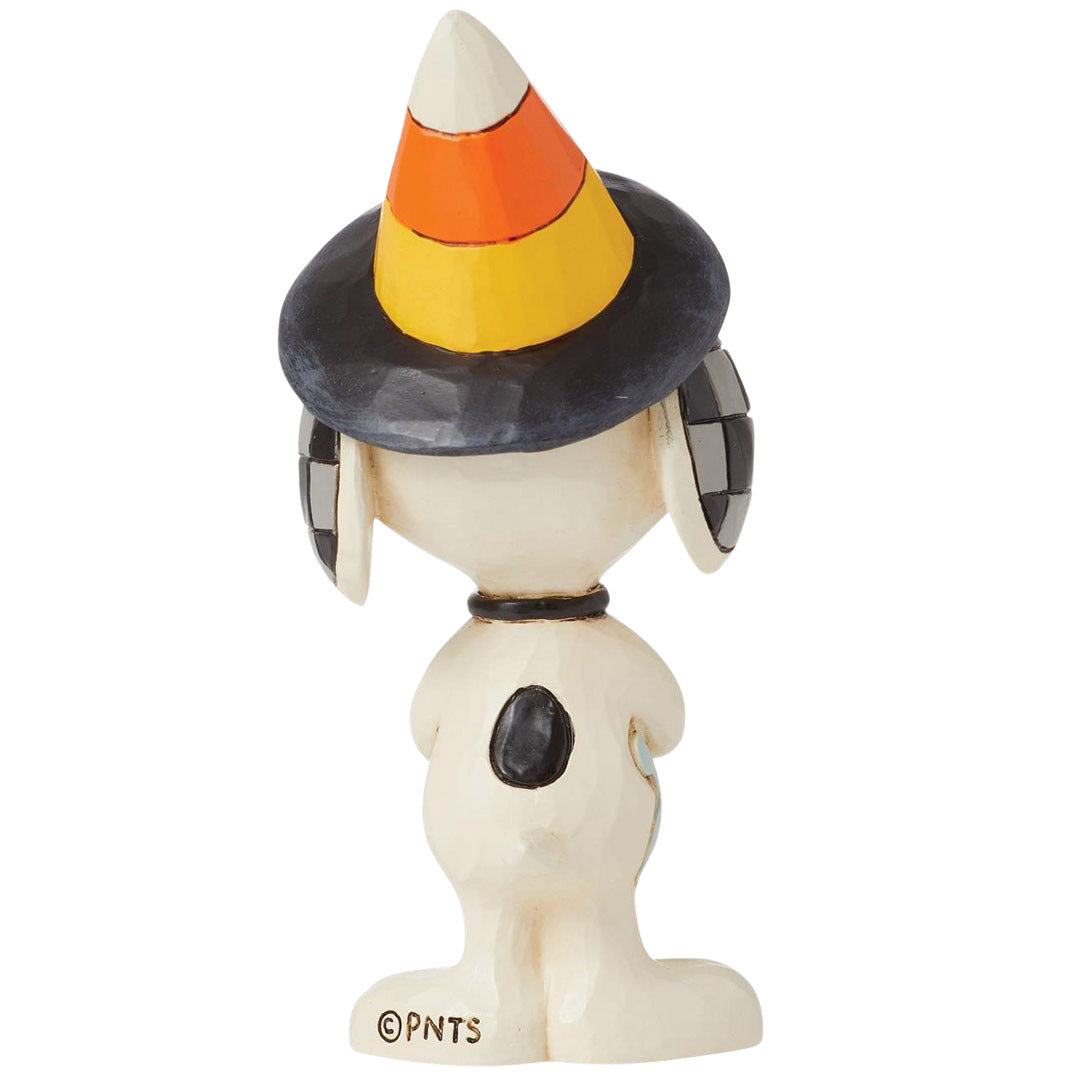 Jim Shore Snoopy Candy Corn Hat Mini back