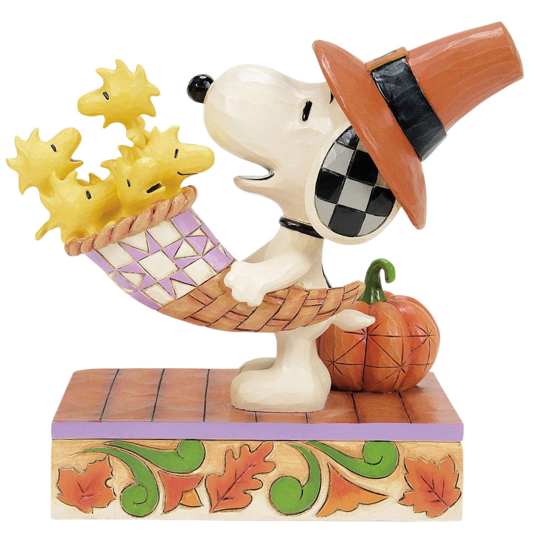 Jim Shore Snoopy Cornucopia front