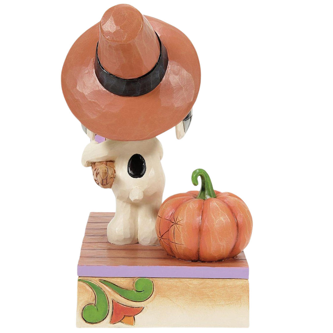 Jim Shore Snoopy Cornucopia back