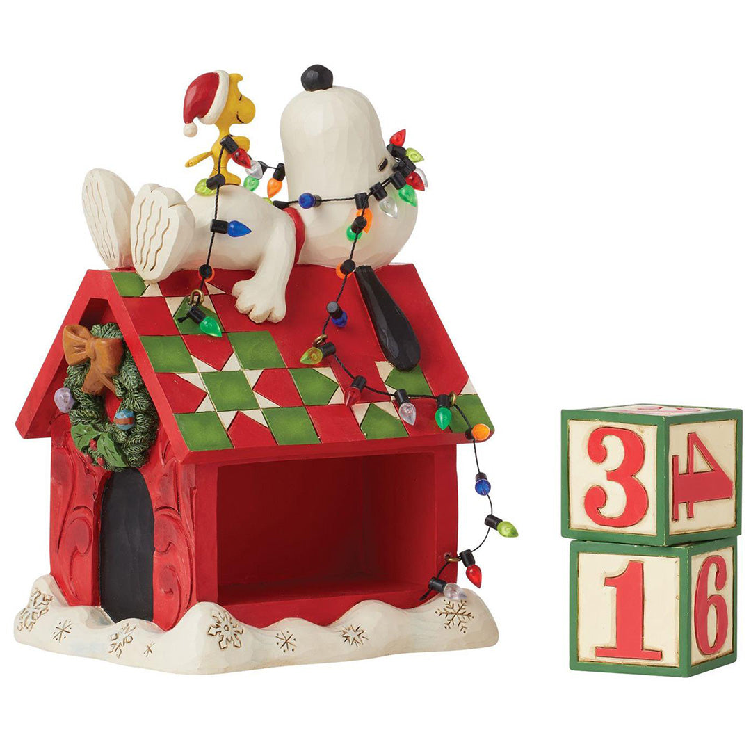 Jim Shore Snoopy's Countdown Calendar side