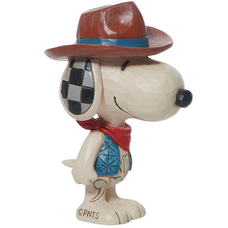 Jim Shore Snoopy Cowboy Mini side