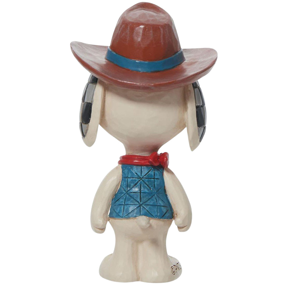 Jim Shore Snoopy Cowboy Mini back