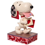 Jim Shore Snoopy Holding Valentines Letter side