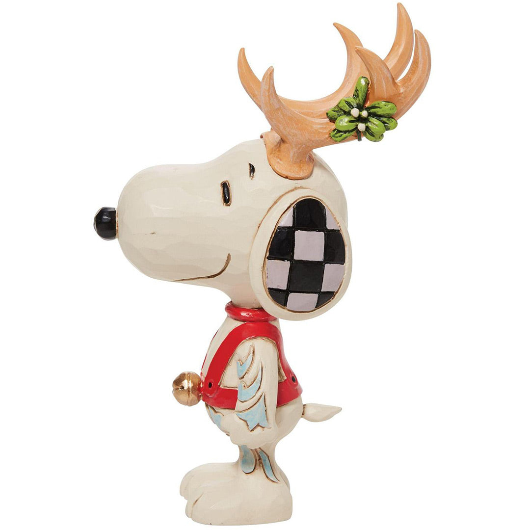 Jim Shore Snoopy Reindeer Mini left side