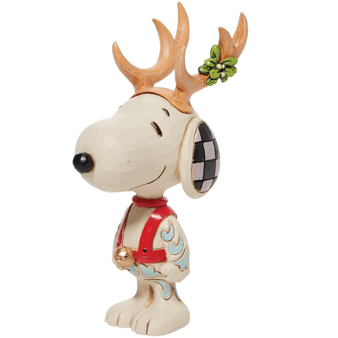 Jim Shore Snoopy Reindeer Mini front left side