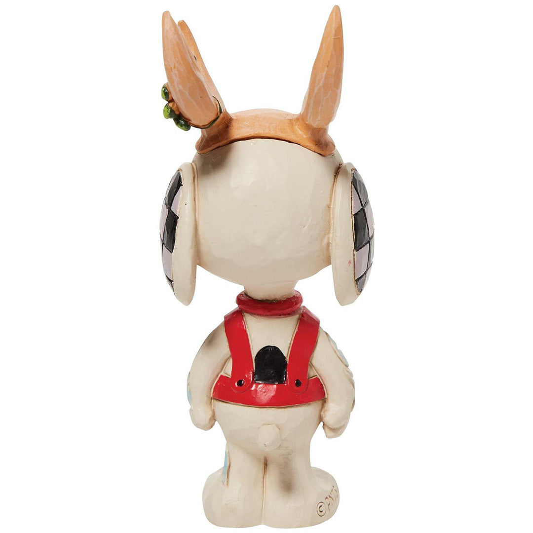 Jim Shore Snoopy Reindeer Mini back