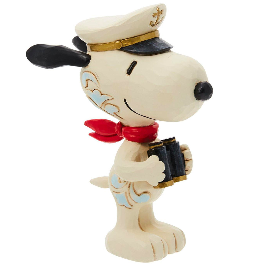 Jim Shore Snoopy Sailor Captain Mini 3.5" side