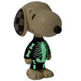 Jim Shore Snoopy Skeleton Mini front with light