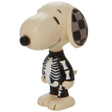 Jim Shore Snoopy Skeleton Mini left side