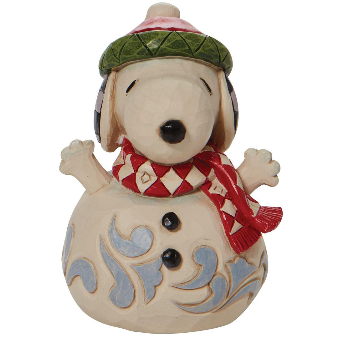 Jim Shore Snoopy Snowman Mini front