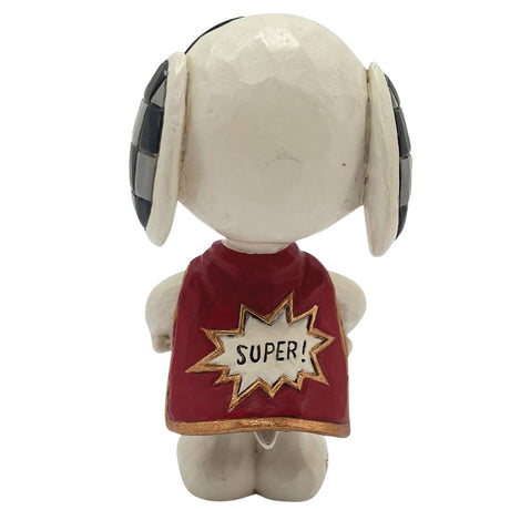 Jim Shore Snoopy Superhero Mini back