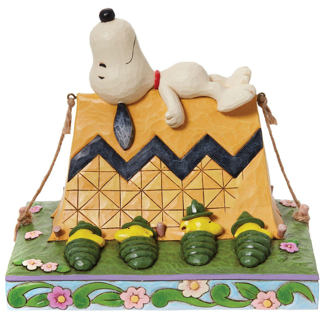 Jim Shore Snoopy and Woodstock Camping front