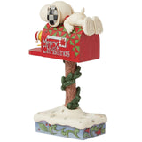 Jim Shore Snoopy & Woodstock Mailbox back