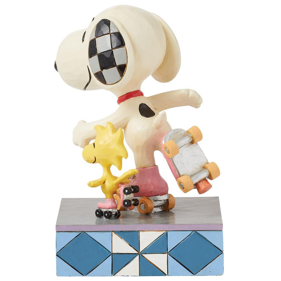 Snoopy and Woodstock Roller Skating 5.13" back