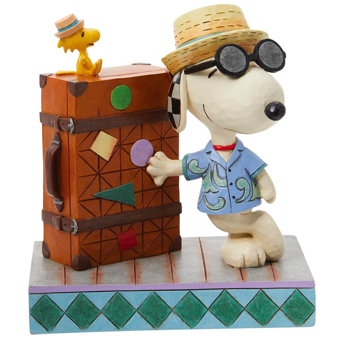 Jim Shore Snoopy & Woodstock Vacation 5.5" front