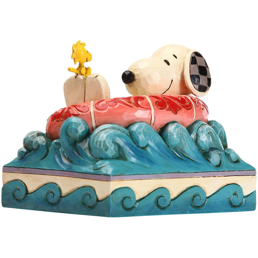 Jim Shore Snoopy and Woodstock in Floatie side