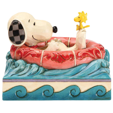 Jim Shore Snoopy and Woodstock in Floatie side