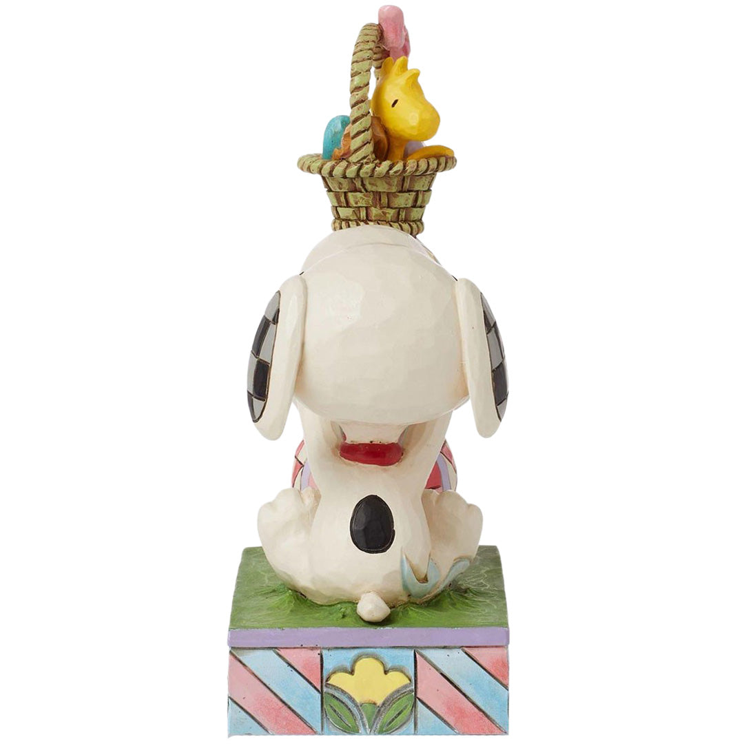 Jim Shore Snoopy and Woodstock stacked Egg back
