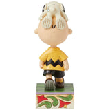 Jim Shore Snoopy on Charlie Browns Head back