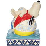 Jim Shore Snoopy on a Beach Ball side