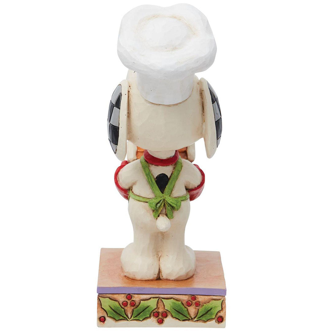 Jim Shore Snoopy with Gingerbread House back