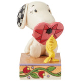 Snoopy with Nose Through Heart 4.92" front