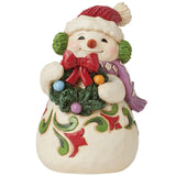 Jim Shore Snowman Earmuffs Mini Figurine front