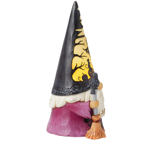 Jim Shore LED Scene Hat Wizard Gnome right side