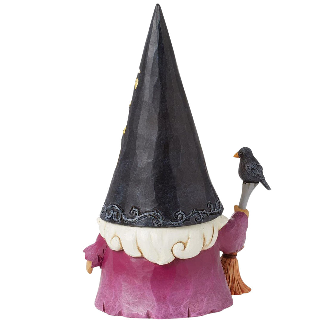 Jim Shore LED Scene Hat Wizard Gnome back