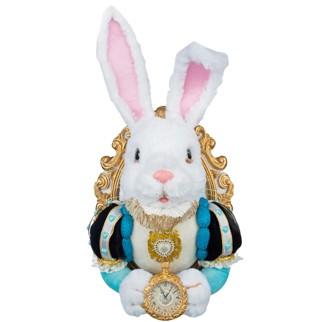 Katherine's Collection White Rabbit Door Knocker Pastel front