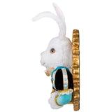 Katherine's Collection White Rabbit Door Knocker Pastel side