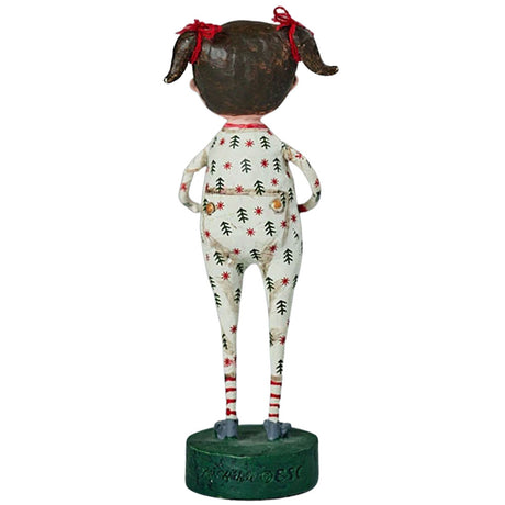 Jenny's Christmas Jammies Christmas Figurine by Lori Mitchell back