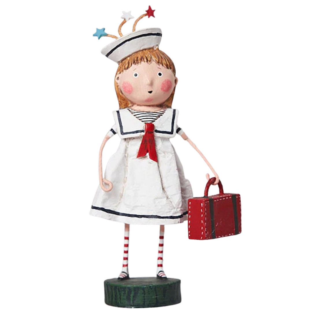 Bon Voyage Summer Patriotic Collectible Figurine by Lori Mitchell