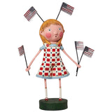 Fannie's Flags Summer Patriotic Collectible Figurine by Lori Mitchell