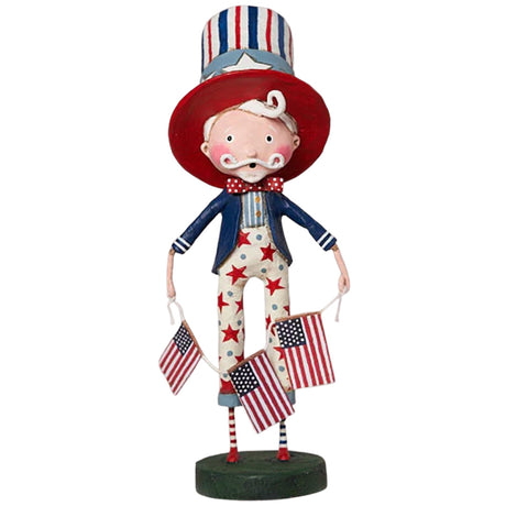 Sam I Am Patriotic and Summer Collectible Figurine by Lori Mitchell