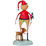 Santa Claus & Baby Comet Christmas Figurine by Lori Mitchell back